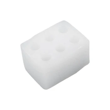6-Votlini Mini Sveča Silikonski Kalup 3D Stolpec Sveča Epoksi Smolo Plesni Torto-Dekor A0KF
