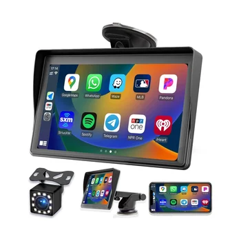 Prenosni Dash Gori Carplay Zaslon 7In Touch Screen, GPS Navigatin,Bluetooth Car Stereo Radio, Backup Fotoaparat, FM Radio
