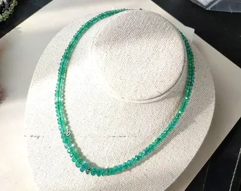 svoboden kroglice zeleno gemstone AA Smaragdno roundelle gladko, 3-5mm za DIY nakit, izdelava debelo biseri narave 40 cm